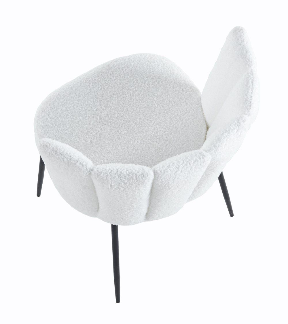 Pack de 4 sillas de comedor de borreguito NERTA