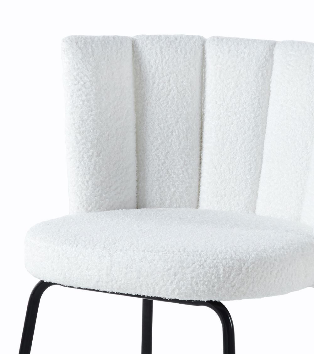 Pack de 4 sillas de comedor de borreguito NERTA