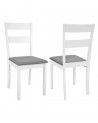 Pack 2 sillas blancas de cocina o comedor Seattle Pack 2 sillas blancas de cocina o comedor Seattle