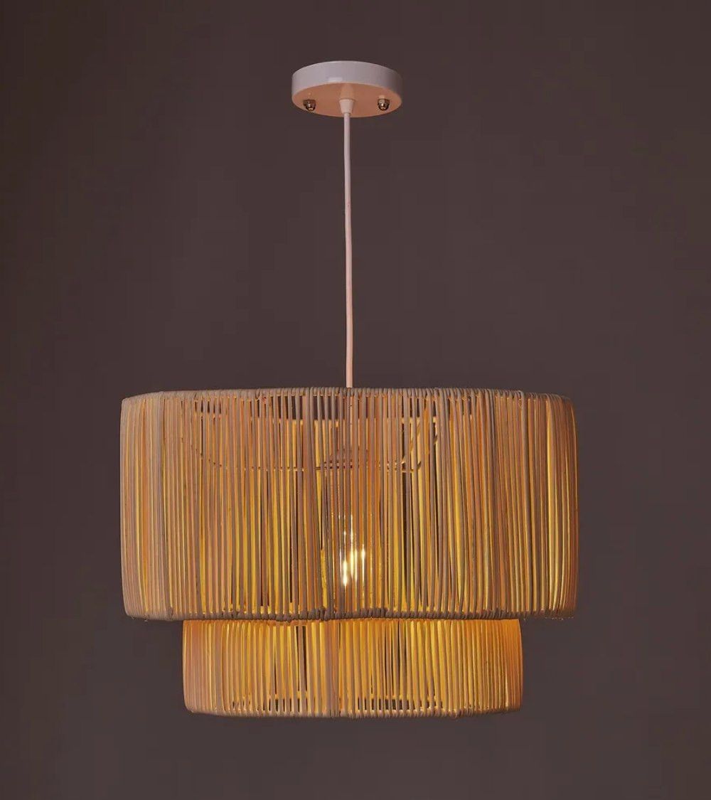 Lámpara de techo TEVA, diseño ratán