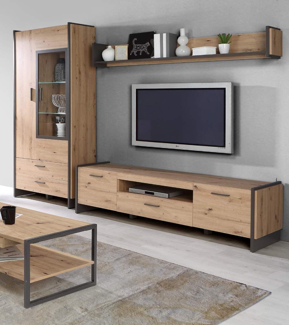 Mueble de TV de estilo industrial FRANK