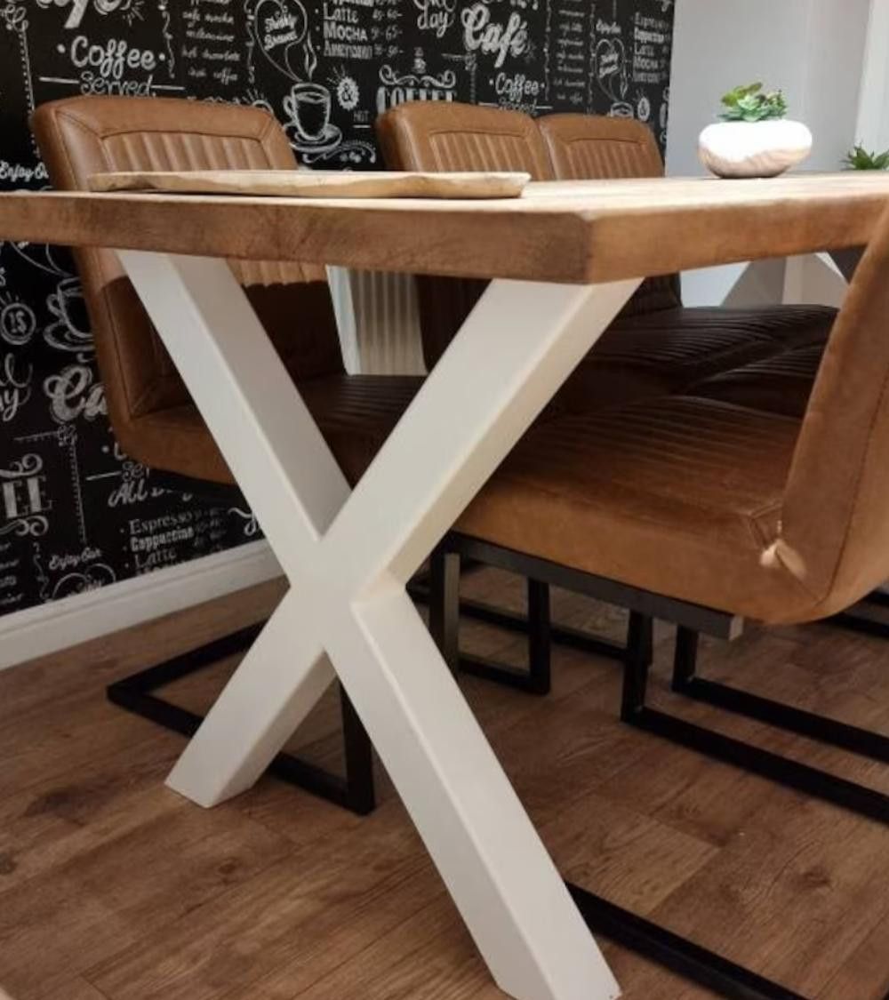 Mesa de comedor industrial DAREK pata X