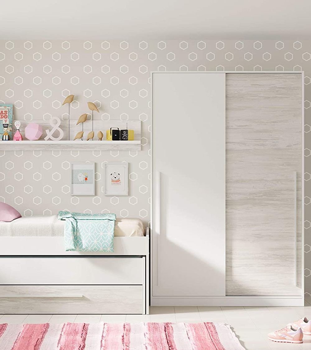 Armario ropero 120 cm puertas correderas BILLY