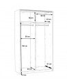Armario puertas correderas Winter (120 cm ancho) | Cambia Tus Muebles Armario puertas correderas Winter (120 cm ancho) | Cambia Tus Muebles