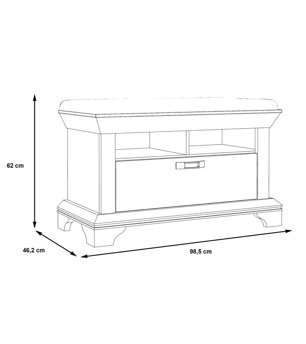Banco asiento para recibidor KAREN