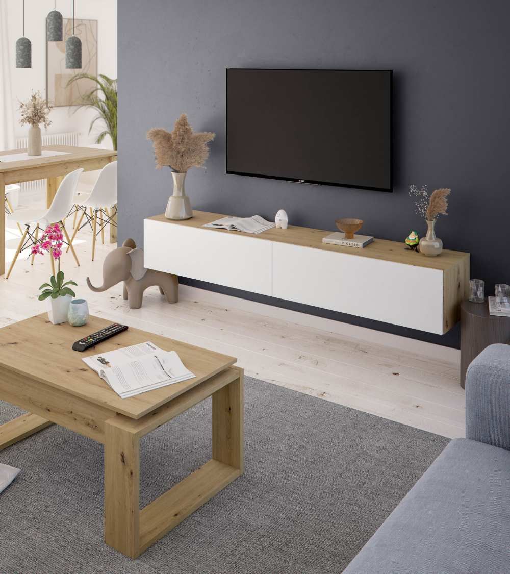 Mueble TV flotante 180 cm KEONI Mueble TV flotante 180 cm KEONI