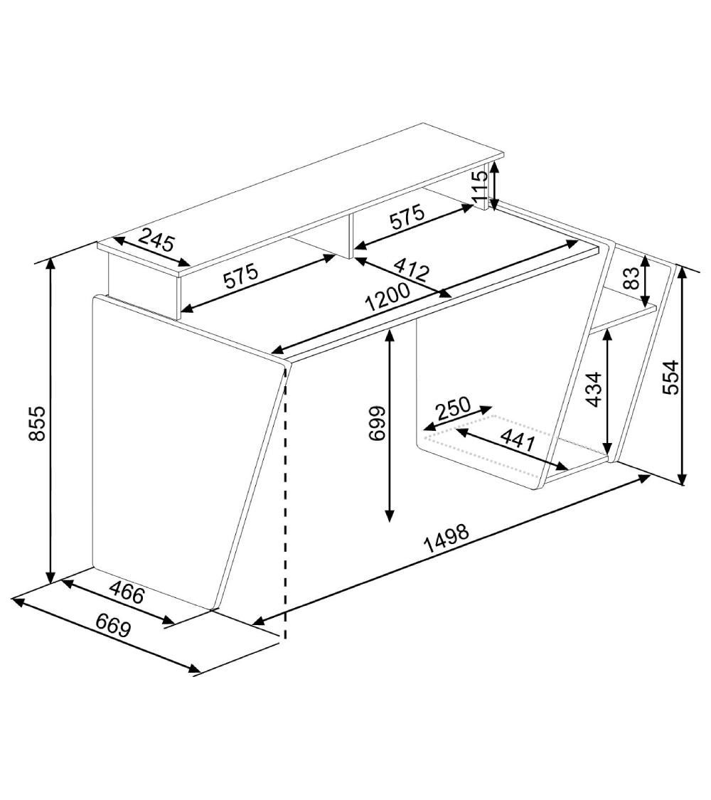 Mesa escritorio gaming profesional TOUMA Mesa escritorio gaming profesional TOUMA