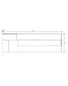 Cabecero cama 210 cm LOREN Cabecero cama 210 cm LOREN