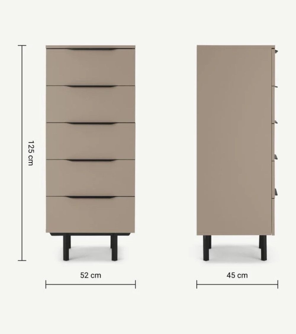 Sinfonier 5 cajones MOCCA