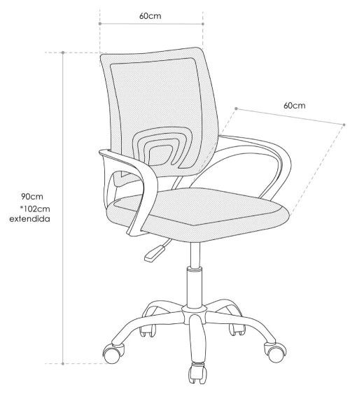 Silla Escritorio Juvenil BRUNA Silla Oficina ergonómica giratoria Altura  Regulable. Silla para escritorio infantil Rosa