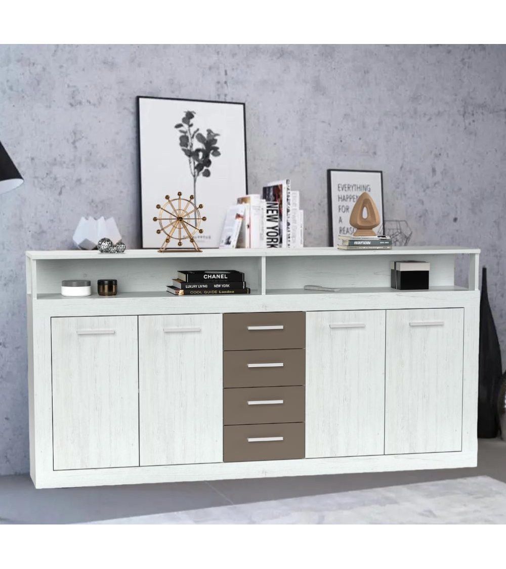 Mueble aparador LUANA 4 puertas 4 cajones