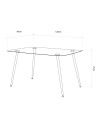 Mesa de cristal VARSOVIA