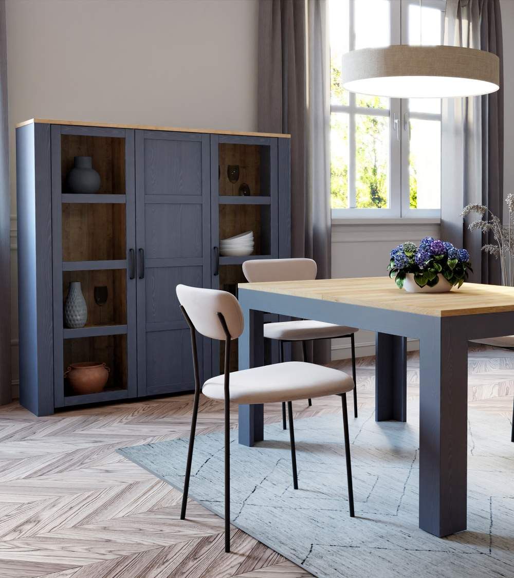 Vitrina alta 3 puertas ODIN