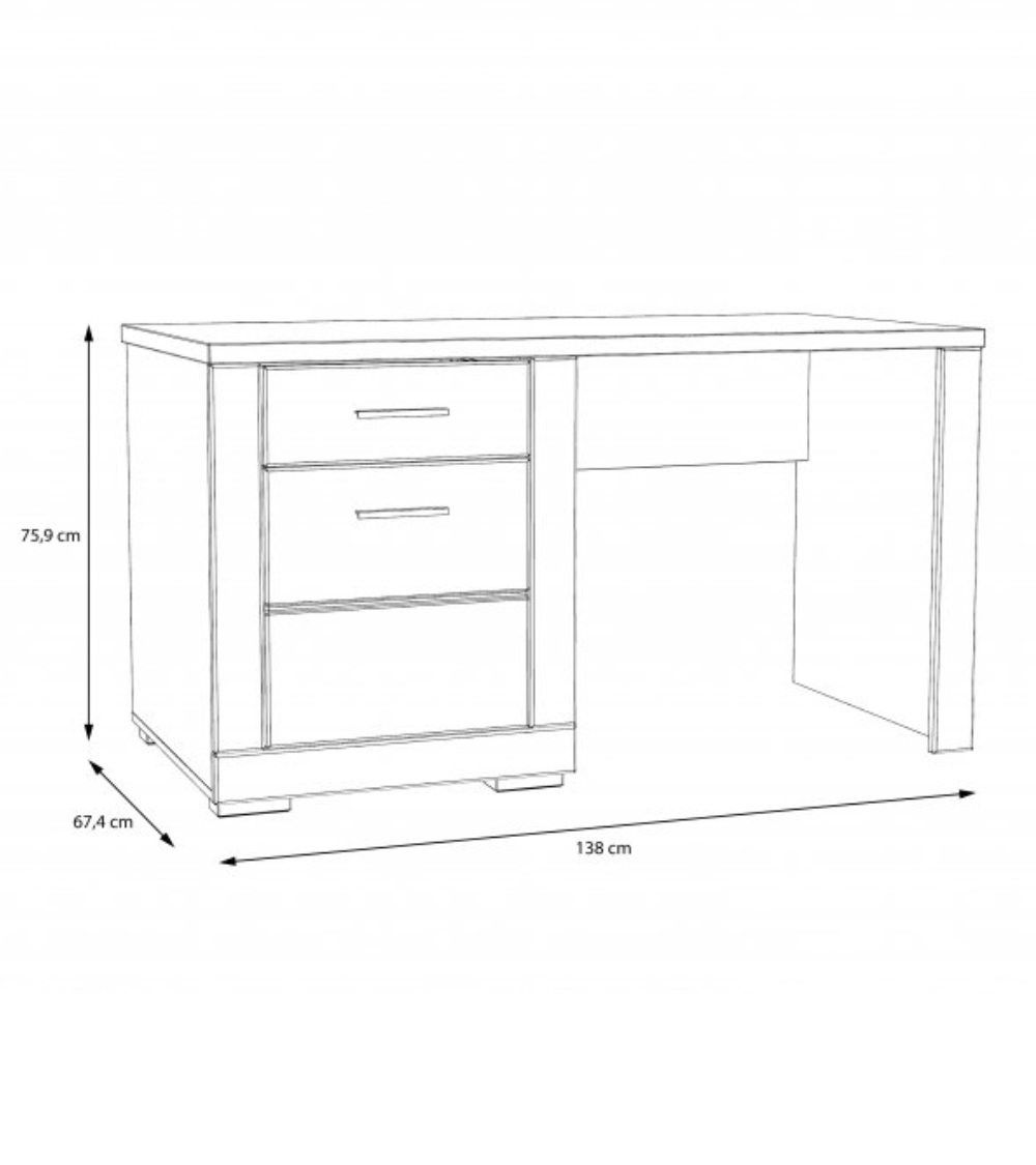 Mesa escritorio blanco SNOW Mesa escritorio blanco SNOW