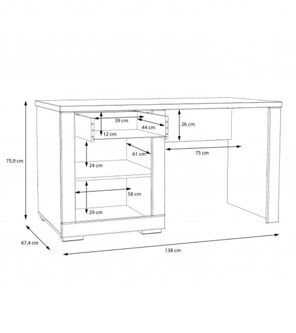 Mesa escritorio blanco SNOW Mesa escritorio blanco SNOW