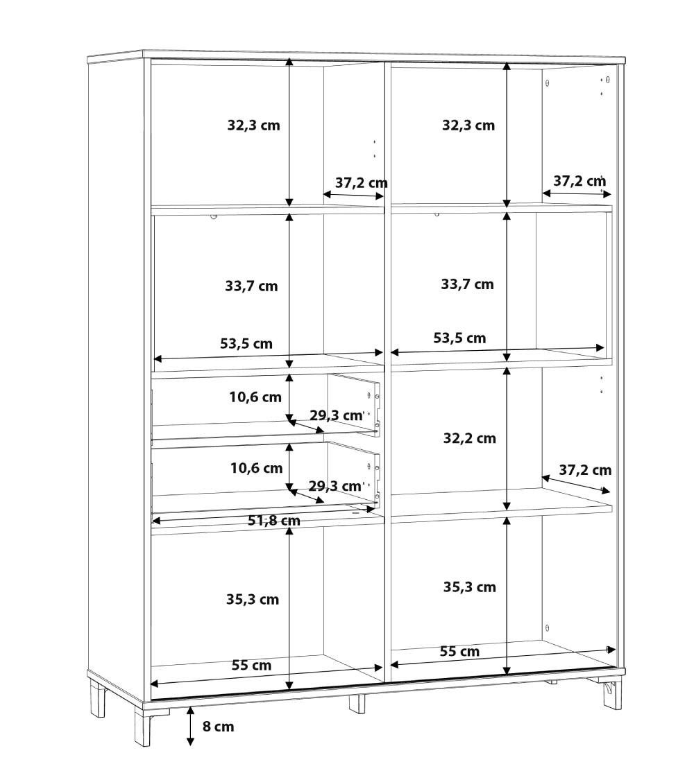 Aparador doble alto FOLKE