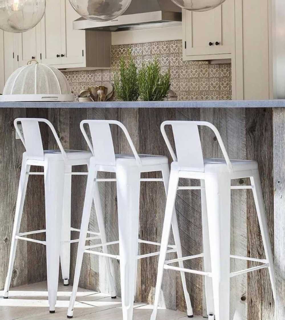 Pack 4 taburetes altos metálicos TOLIX