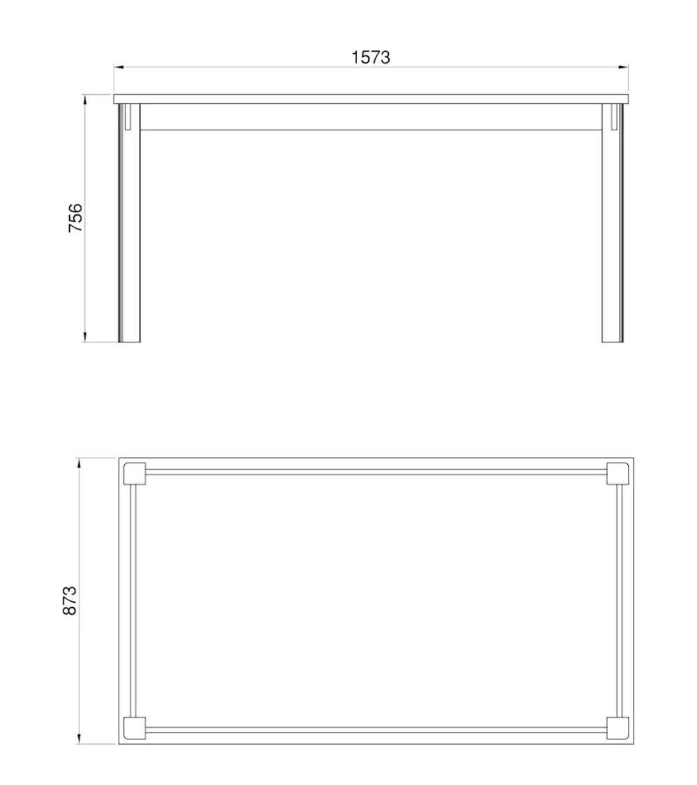 Mesa de comedor 160x90 cm MARKLE
