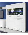 Vitrina de 4 puertas blanca SNOW