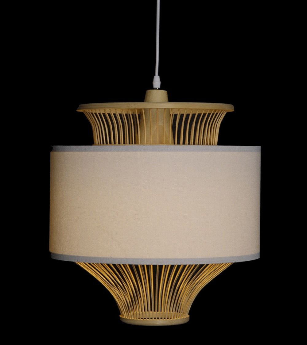 Lámpara de techo de bambú KACEY Lámpara de techo de bambú KACEY