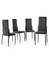 Pack 4 sillas tapizadas TASYA