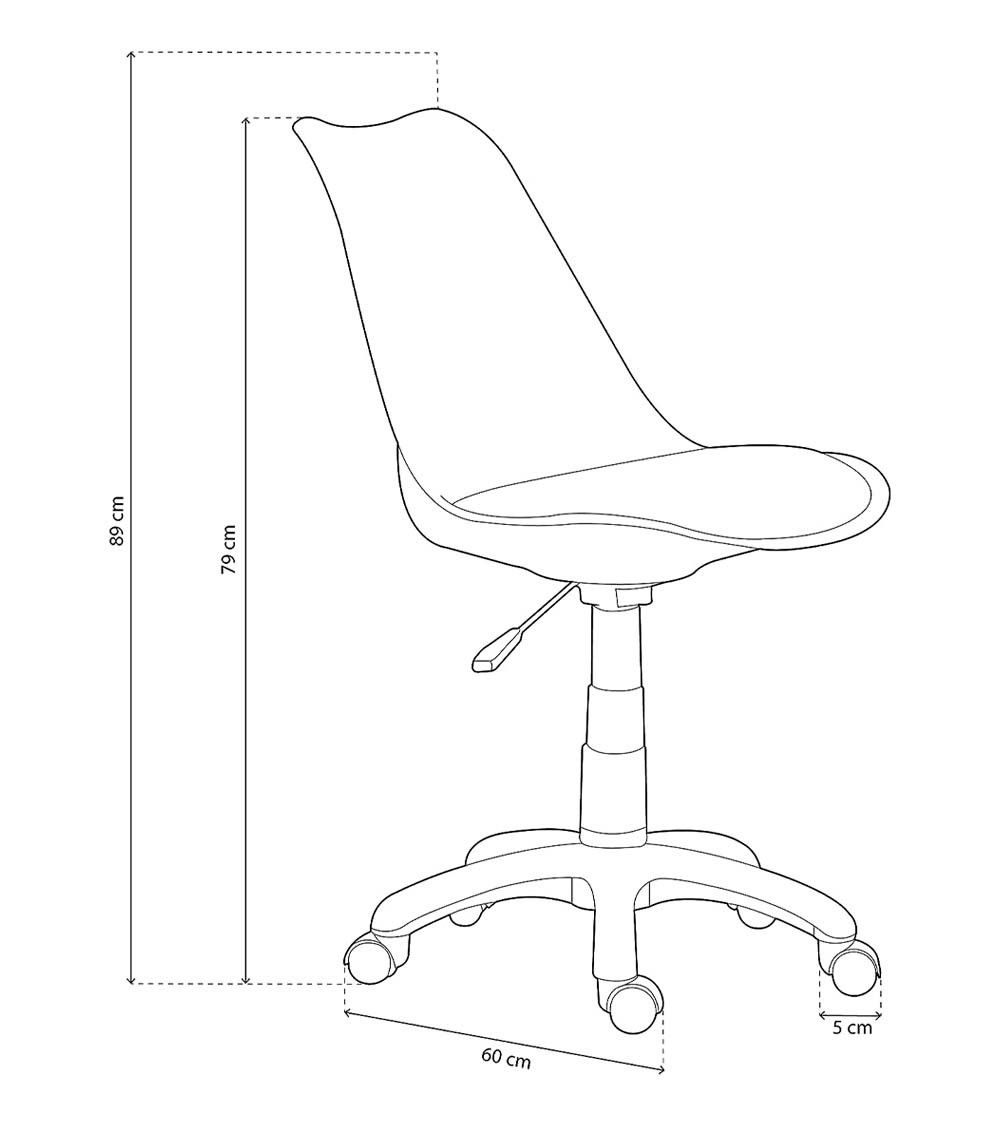 Silla de escritorio juvenil TULIPA Silla de escritorio juvenil TULIPA