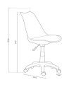 Silla de escritorio juvenil TULIPA Silla de escritorio juvenil TULIPA