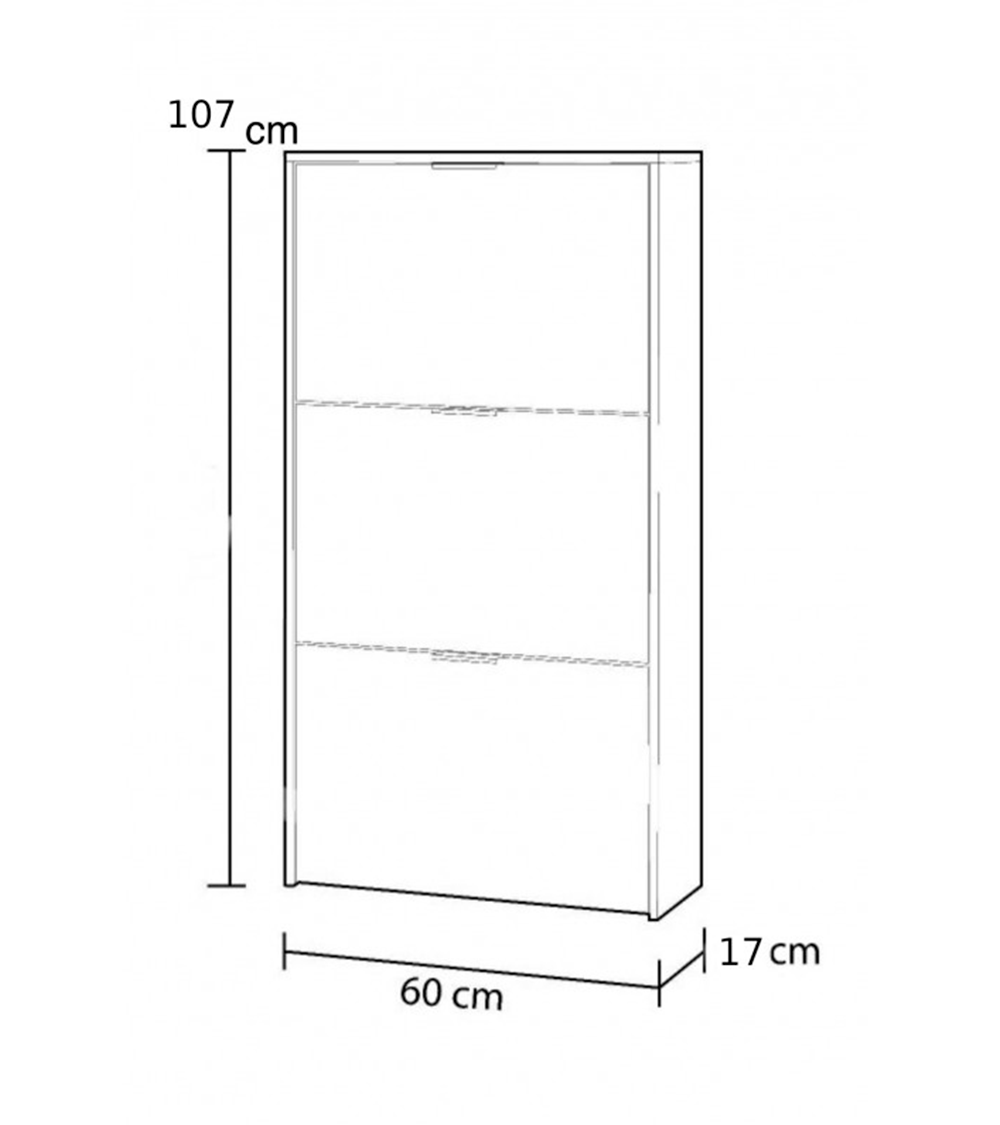 Mueble zapatero 3 puertas VIC