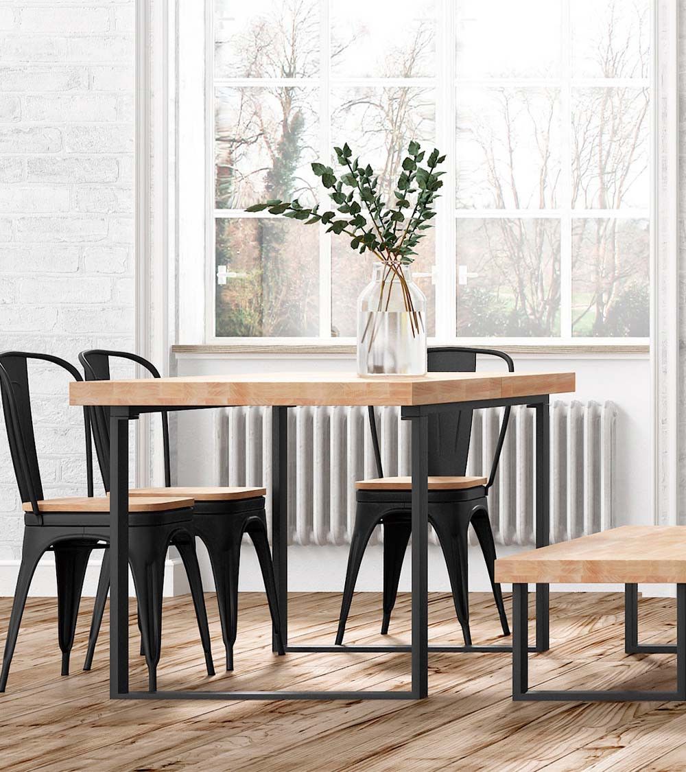 Mesa comedor extensible industrial DAREK Mesa comedor extensible industrial DAREK