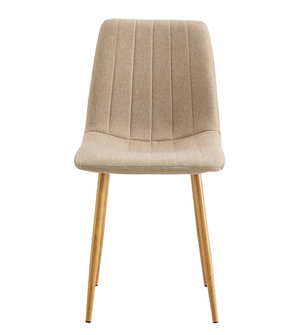 Pack de 4 sillas de comedor tapizadas NADIA