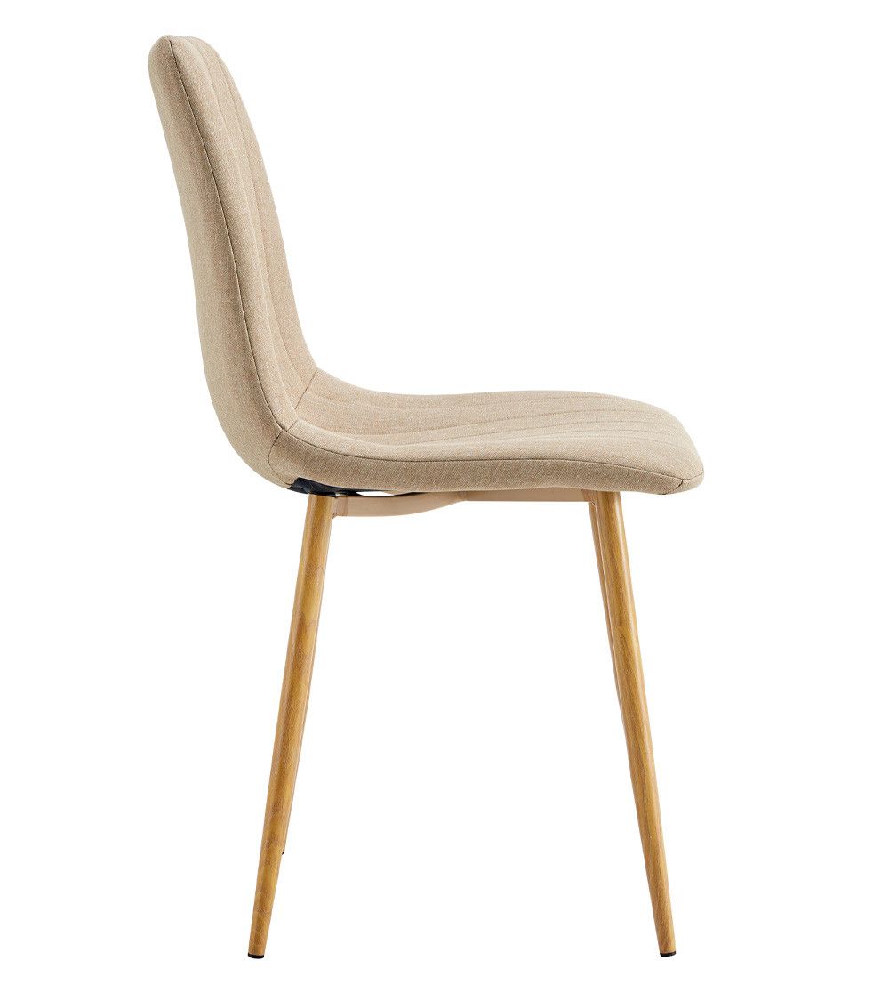 Pack de 4 sillas de comedor tapizadas NADIA