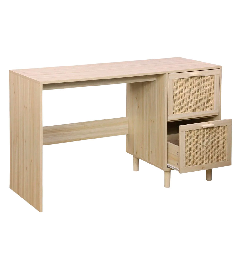 Mesa de escritorio de ratán CAMILE